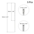 thumbnail image 2 of Uxcell 5Pack 0.7mm Mini Micro Twist Drill Bits, High-Speed Steel Extra Long Drill Bit 60mm, 2 of 6