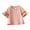 Pink, variant on Toddler Girls Short Sleeve Round Neck T-Shirt Cotton Solid Color Loose Blouse Top