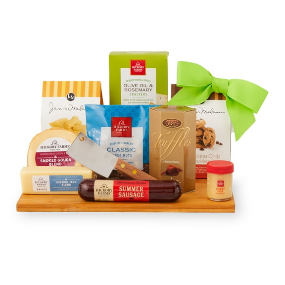 Hickory Farms Spring Charcuterie Board Gift Set, 11 pieces | Gift Under $50
