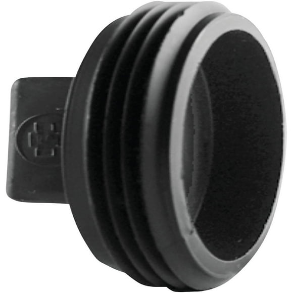 Tubo Plug Clean Out Charlotte de 2 pulgadas, negro, sin presión