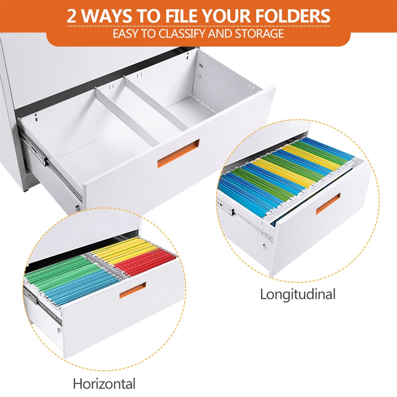 Modernluxe 2 Drawer Lateral File Cabinet With Lock Locking Metal Lateral Filing Cabinet Walmart Com Walmart Com