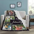 thumbnail image 4 of Customizable Blanket for Sister Customized Blankets with Photos Text Personalized Picture Collages Throw Blankets Gift for Men Valentines Day Decor Souvenirs Birthday, 4 of 6