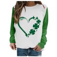 thumbnail image 2 of Aloohaidyvio St Patricks Day Shirts 2025,Women's Plus Size St Patricks Day Crewneck Sweatshirt Long Sleeve Casual Pullover Tops, 2 of 5