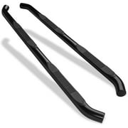 BA 3" Black Side Step Rails Compatible with 2005-2023 Toyota Tacoma Double Cab Side Bars NERF Bars Running Board Steps 2Pcs