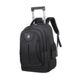 thumbnail image 3 of Mochila de viaje con ruedas, maletín para ordenador portátil con ruedas, carrito resistente al agua, bolsa de de negocios, bolsa con ruedas , Negro, 3 of 8