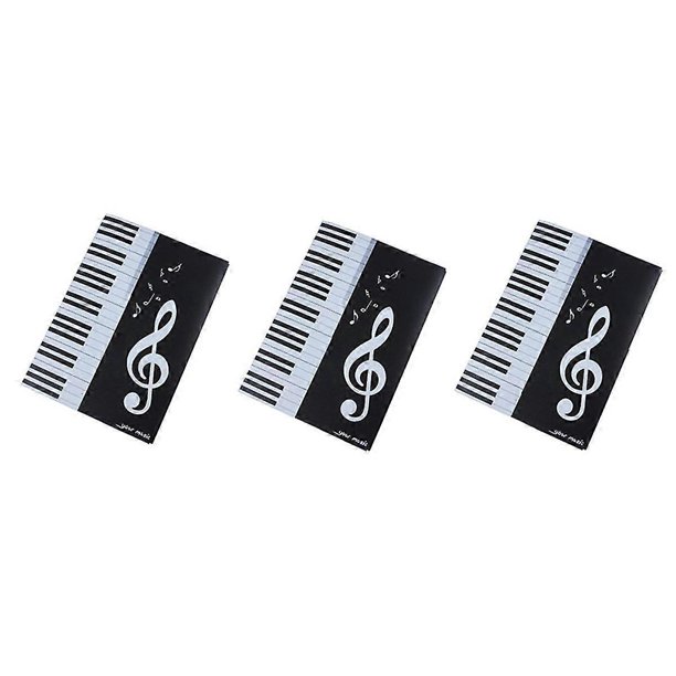 6 Page Expansion Sheet Music Folder , Piano Score Folder,Fits Letter Size A4, Choir Folder Black 3P
