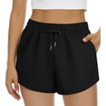 thumbnail image 2 of Fantaslook Womens Shorts High Waisted Athletic Shorts Casual Sweat Shorts Elastic Drawsting Running Shorts With Pockets, 2 of 9