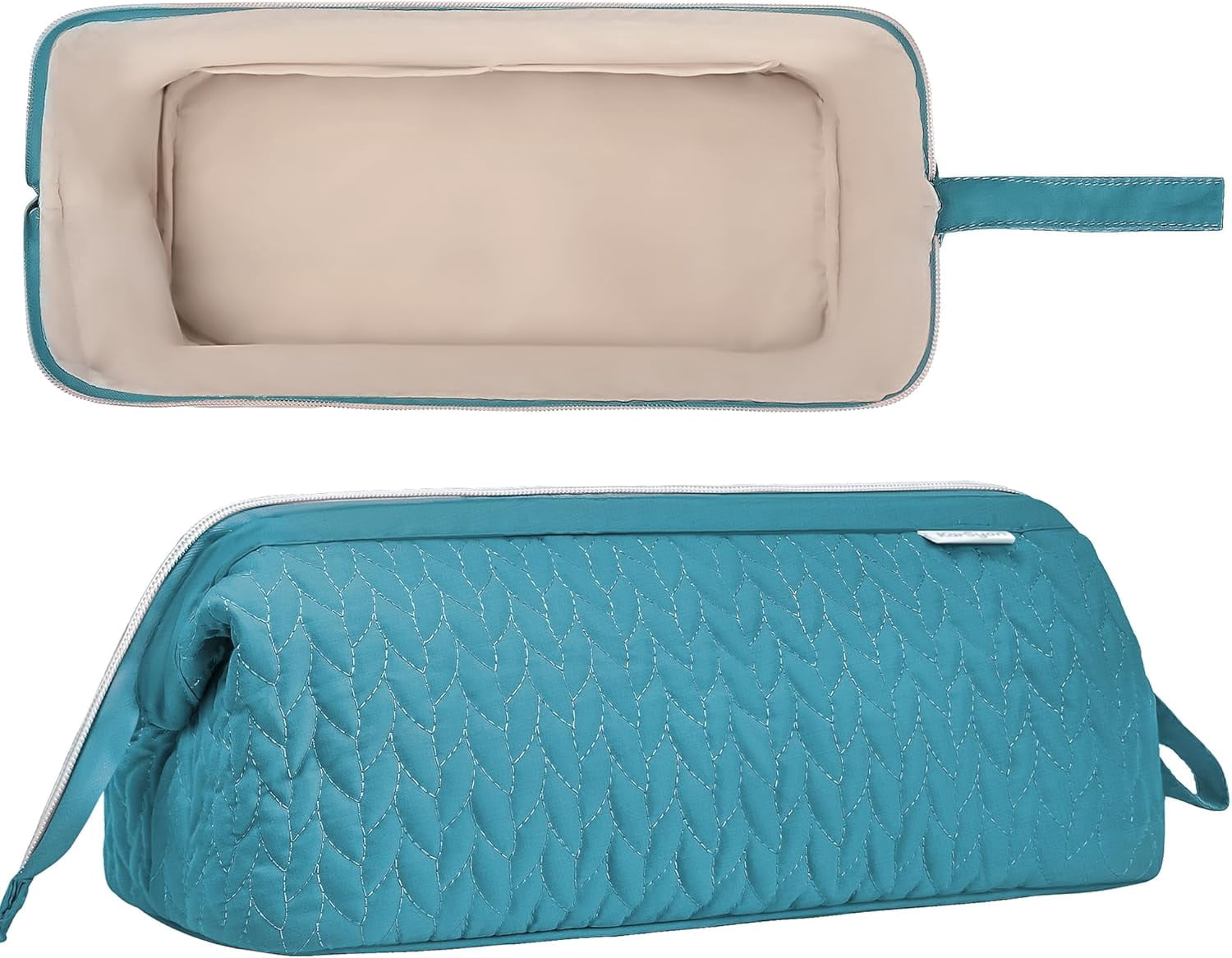 Aorsher Hair Dryer Travel Storage Bag Compatible with Shark Flex Style, Portable Organizer Bag for Styling Tools for Hair Dryer Brush, Flat Iron & Curling Iron Accessories, Teal Green