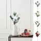 thumbnail image 1 of Arreglo de flores artificiales de Navidad en rojo y blanco - Jarrón de plástico de 17,7" para decoración de mesa navideña, 1 of 6
