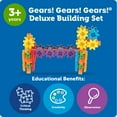 thumbnail image 6 of Learning Resources Gears! Gears! Gears! 100 Piece Deluxe Building Set STEM, Ages 3+, 6 of 7