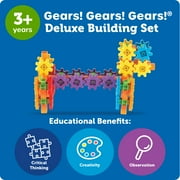 Learning Resources Gears! Gears! Gears! 100 Piece Deluxe Building Set STEM, Ages 3+