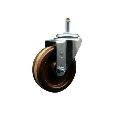 4 Inch High Temp Phenolic Wheel Swivel 7/16 Inch Grip Ring Stem Caster SCC