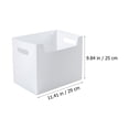 thumbnail image 4 of Miangastore 2pcs Desktop Book Storage Boxes Simple Large Capacity Book Racks (White), 4 of 8