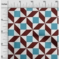 thumbnail image 1 of oneOone Georgette Viscose Fabric Triangle|Parallelogram & Square Geometric Decor Fabric Printed BTY 42 Inch Wide, 1 of 4