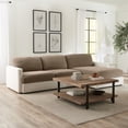 thumbnail image 3 of SureFit Stretch Pique Sectional Slipcovers, Extra Long Couch Cushion Covers, Single, Taupe, 3 of 7