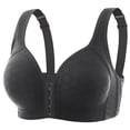 thumbnail image 3 of Sujetador push-up de gran tamaño con hebilla frontal de alta calidad sin aros de acero, tipo chaleco, fino, que levanta el pecho, ropa interior hermosa para la espalda de madres de mediana, 3 of 5