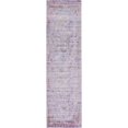 thumbnail image 1 of Unique Loom Austin Geometric Area Rug 2' 7 x 9' 10 Runner Violet/Ivory, 1 of 2