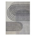 thumbnail image 3 of TOWN & COUNTRY EVERYDAY Avani Retro Arch Everwash® Washable Area Rug with Non-Slip Backing, Pet Friendly Rug, Grey/Blue, 6'6"x 9'6", 3 of 6