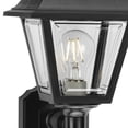 thumbnail image 3 of Progress Lighting, Porcelain Collection, 1-Light Wall Lantern, Black Finish, Clear Acrylic Panels, 3 of 8