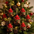 thumbnail image 6 of Warm Package of Small Ornaments and Pendants with Plaid Blanket Design, Soft Cotton Plaid Fabric Hanging Decorations for Christmas Tree, Cozy Holiday Ornament and Gift for Home Decor Enthusiasts, 6 of 6