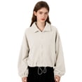 thumbnail image 3 of Yokua Women's Oversized Zip Up Fleece Hoodies Sweatshirts Long Sleeve Fall Jackets, 3 of 20