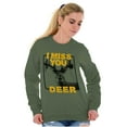 thumbnail image 3 of Hunting Season Miss You Deer Hunter Sweatshirt for Men or Women Brisco Brands L, 3 of 6