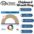 thumbnail image 2 of Paper Accents Chipboard Wreath Rings - 6", Pkg of 4, 2 of 7