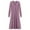 Purple, variant on Long Sleeve Dress for Women Patchwork Pleated Long Dress V Neck Button Sweater Office Knit Dresses (Purple,Free Size)
