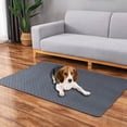 thumbnail image 1 of Almohadillas de pañales para mascotas reutilizables antideslizantes Alfombra de entrenamiento para perros lavable | Almohadilla de algodón súper absorbente a prueba de fugas | Gris/Caqui | 27.5x39.3, 1 of 7