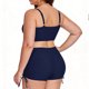 thumbnail image 5 of Conjunto de Bikini de Cintura Alta para Mujeres Deportivas Mono de Color Sólido, Mono de Surf de Corte Alto con Almohadilla de Pecho, 5 of 5