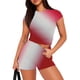 thumbnail image 4 of Blusas para Mujeres Casual Sólido Manga Corta Blusa de Cuello Redondo Y Pantalones Cortos Cintura Elástica Set de Dos Piezas, 4 of 4