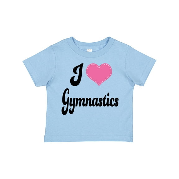 Inktastic I Love Gymnastics Girls Toddler T-Shirt