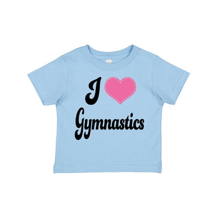 

Inktastic I Love Gymnastics Girls Toddler T-Shirt