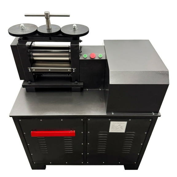 220V Electric Rolling Mill with Smooth Roller for Gold Silver DIY Craft