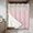 Pink and Beige, variant on Aqua Blue Green No Hook Shower Curtain Waterproof,Bathroom Curtains with Snap in Liners and See Through Top Window,Checkered Plaid Gingham Lattice Trellis Hotel Bathtub Curtains Shower 66"Wx72"L