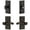 Timeless Bronze, variant on Grandeur 827422 Carre Solid Brass Left Handed Single Cylinder Keyed Entry Leverset And