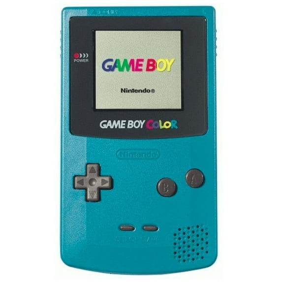 Restored Nintendo Game Boy Color Teal Video Game Console, Parental Controls