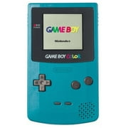 Restored Nintendo Game Boy Color Teal Video Game Console, Parental Controls