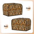 thumbnail image 3 of Honeii Zebra Print 2 slice Toaster Cover, Two Slice Toaster Dust-proof Cover For Kitchen Small Appliance and Fingerprint Protection, 3 of 7