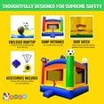 thumbnail image 5 of Pogo Crossover Inflatable Bounce House Jumper Kids Sports Bouncy Castle, 5 of 9
