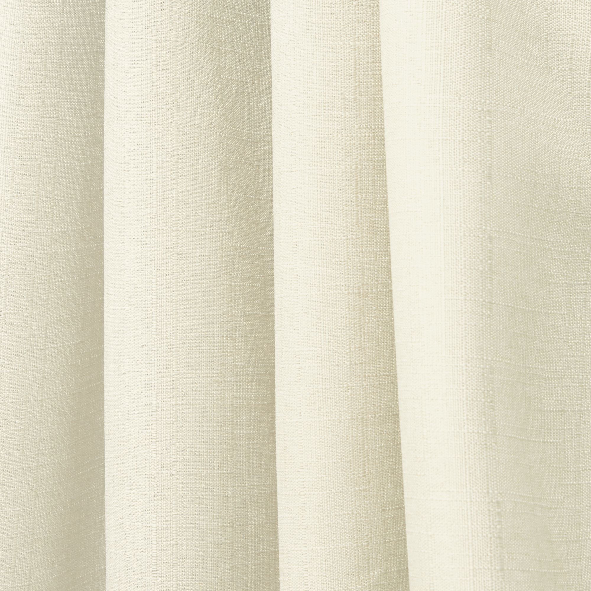 Exclusive Home Curtains Loha Linen Braided Tab Top Curtain Panel Pair, 54x96, Ivory
