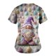 thumbnail image 2 of Pullover Impreso de Pascua de las Mujeres, Nuevo Cuello en V de Manga Corta Casual Top para Uso Diario Y de Fiesta, Camiseta de Cuidado de la Moda Elástica, 2 of 5