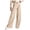 Bronze, variant on Womens Casual Wide Leg Dress Pants High Waist Tailored Button Down Trousers With Pockets Womens Elastic Waist Dress Pants
