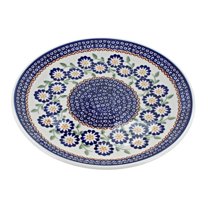 Blue Rose Polish Pottery Peach Blossom Lunch Plate