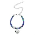 thumbnail image 4 of National Style Pets Necklace Accessory Kitten Supply Cat Bell Collar w/ Extension Chain Blue, 4 of 8