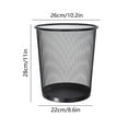 thumbnail image 3 of TIMIFIS Garbage Can Metal Meshround Garbage Can Trash Can Garbage Can Wastebaskets for Bathroom Bedroom Office Kitchen Small Space Living Trash Bin Trash Can, 3 of 6