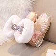 thumbnail image 5 of Otqutp Round Toe Shoes for Toddler Girls Shoes Butterfly Embroidered Warm Cotton Boots Embroidered Boots National Style Boots Princess Cotton Boots(A,3-3.5 Years), 5 of 7