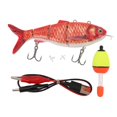 thumbnail image 1 of Robotic Swimming Fishing Bait Multi Jointed USB Rechargeable Electric Fishing Lure with LED Light and Propellers for Freshwater BL 2024, 1 of 4