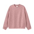 thumbnail image 3 of Grblisyd Girls Crewneck Sweatshirts Kids Fashion Loose Drop Shoulder Pullover Basic Long Sleeve Fall Winter Clothes, 3 of 6