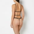 thumbnail image 3 of Triangle Cup Teddy avec Dentelle Romantique en Tuxedo Noir, 3 of 3